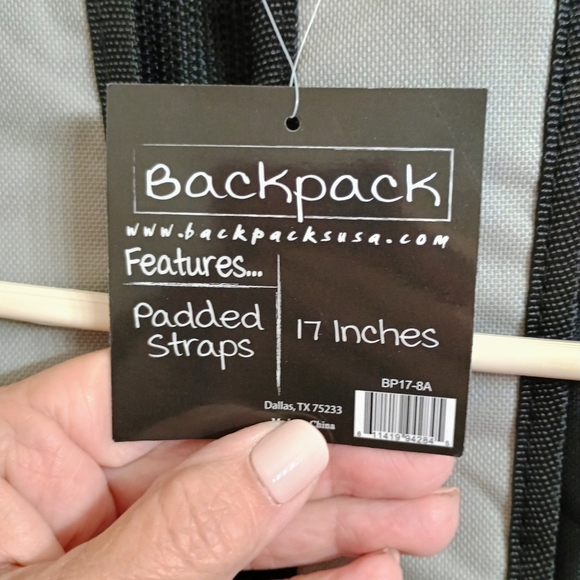 Elegant Gray Women's Backpack - Picture 3 of 3